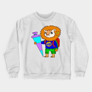 School start of school children school bag Crewneck Sweatshirt